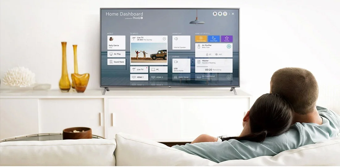 THinQ AI و Home Dashboard در تلویزیون ال جی