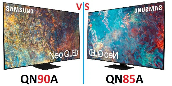 مقایسه تلویزیون سامسونگ QN90A  و تلویزیون سامسونگ QN85A