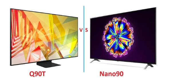 مقایسه تلویزیون ال جی Nano90 و  تلویزیون سامسونگ Q90T